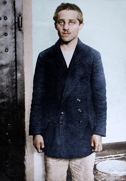 Gavrilo_Princip_in_his_prison_cell_at_the_Terezín_fortress,_1914_(27324412597).jpg